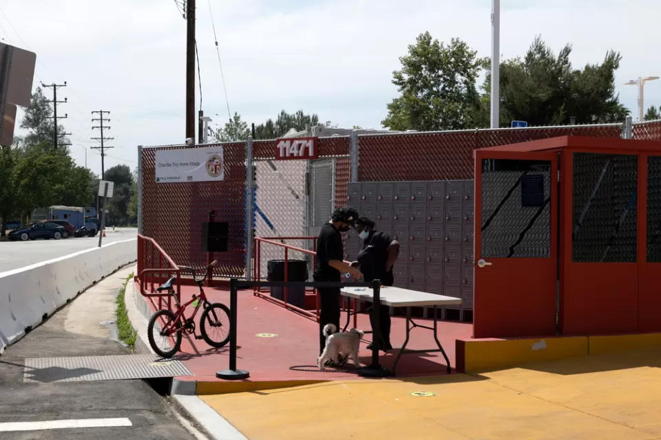 Chandler Tiny Home Village in North Hollywood, California